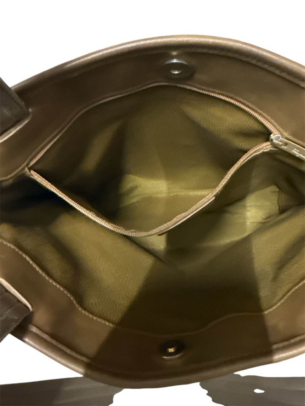 Salvatore Ferragamo Mint & Tan Gancini Logo Tote with COA - Picture 5 of 11